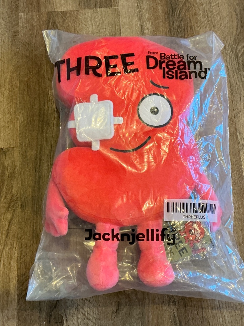 Jacknjellify Battle for Dream Island Three Plush BFDI #3 Official Merchandise Re